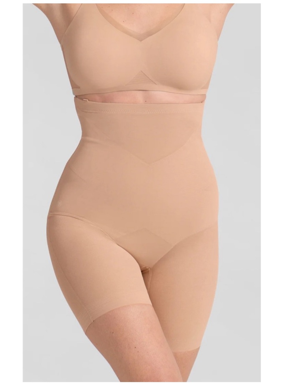 NWT HONEYLOVE SuperPower Shorts Women’s All-Over Sculpt Shapewear in Sand Sz XS